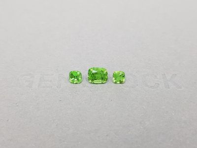 Set of bright tsavorite garnets 1.66 ct photo