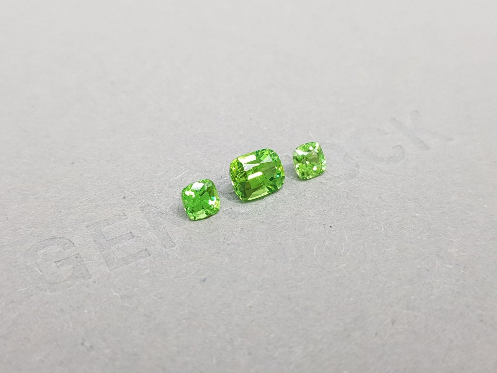 Set of bright tsavorite garnets 1.66 ct Image №2