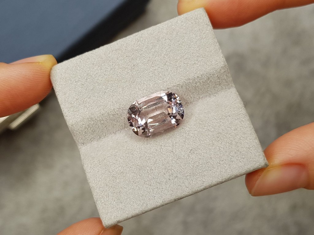 Cushion cut Baby-pink morganite 5.89 ct from Africa Image №3