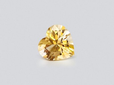 Citrine in a high-precision heart cut 5.03 carats, Africa photo