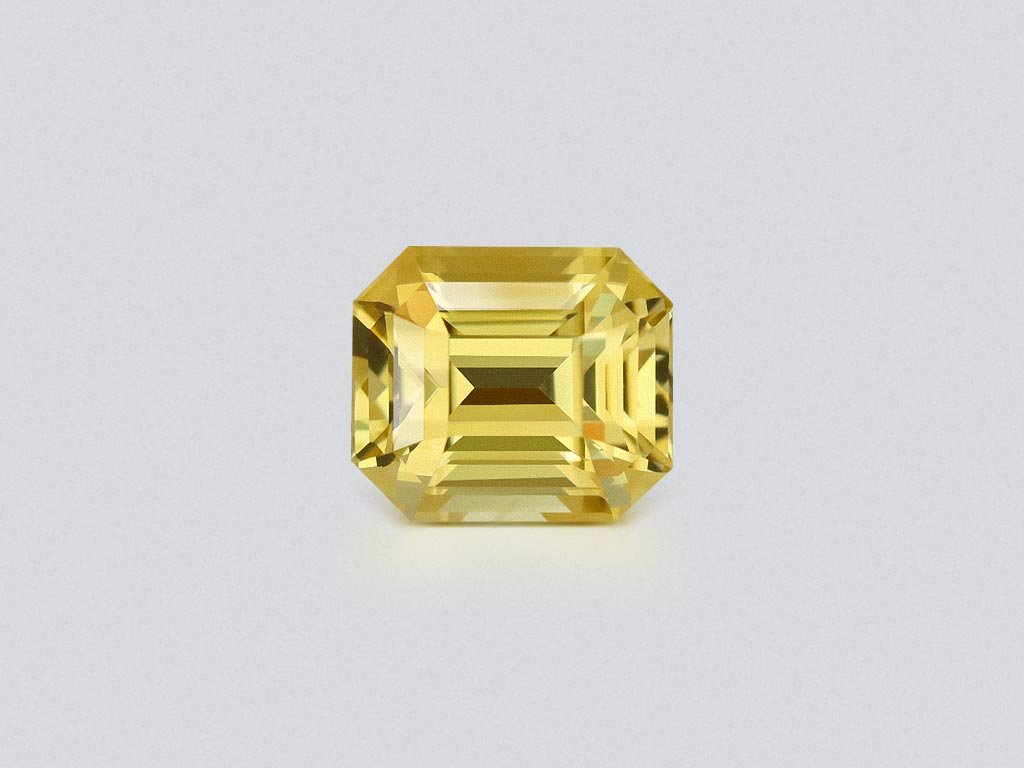 Vivid yellow chrysoberyl in octagon cut 2.56 carats, Sri Lanka Image №1