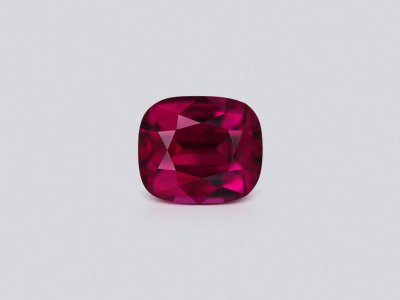 Purple rhodolite garnet in cushion cut 7.06 carats, Tanzania  photo