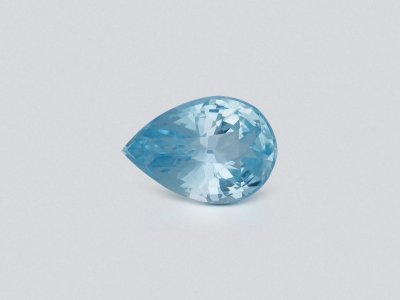 Light blue pear-cut aquamarine 3.21 carats, Madagascar photo
