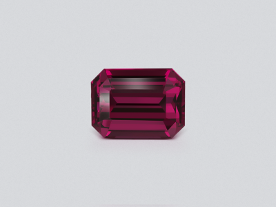 Garnet purple rhodolite octagon cut 3.32 carats, Africa photo