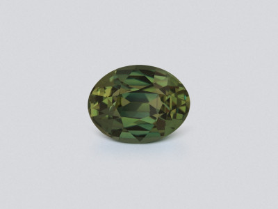 Unheated green sapphire oval cut 1.61 carats, Sri Lanka photo