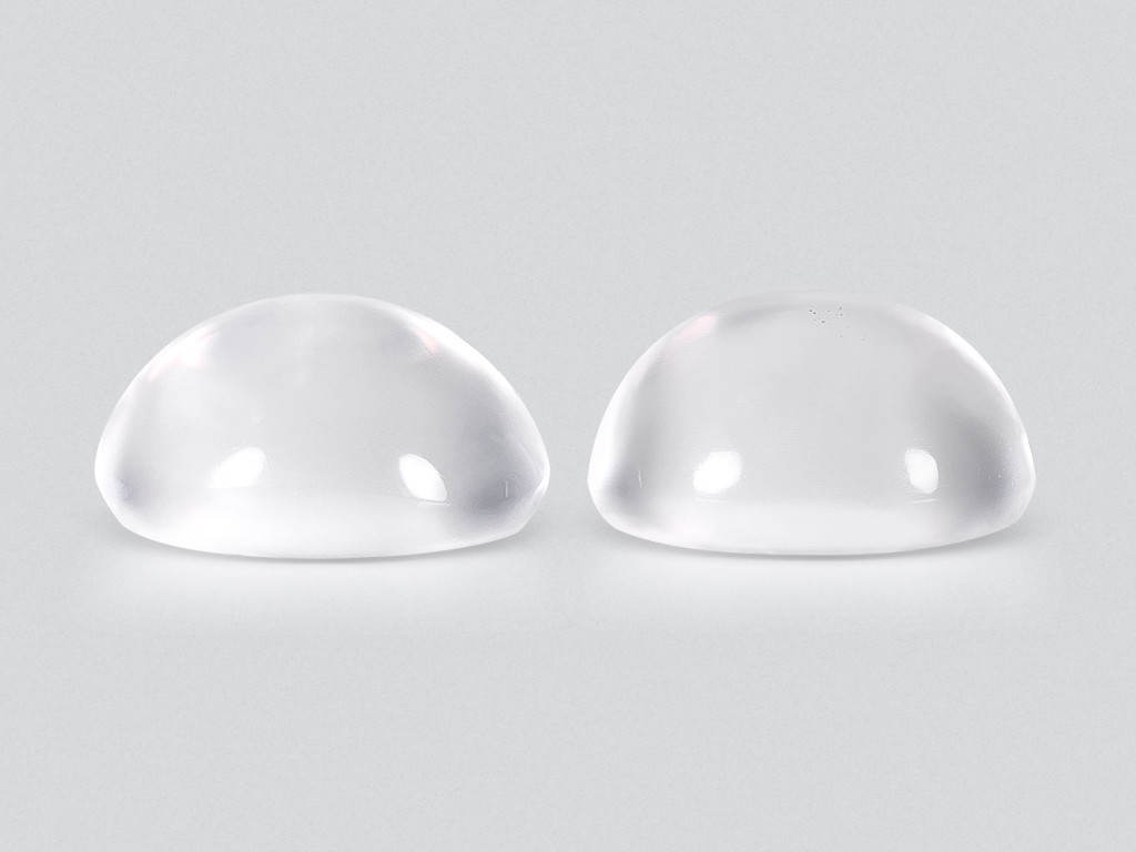 Pair of moonstones in cabochon cut 16.89 carats, Burma Image №1