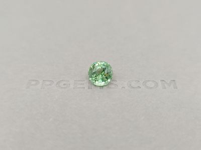 Light green tsavorite in a 2.53 ct round cut photo