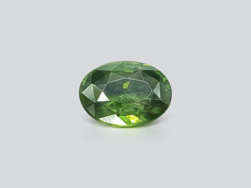 Oval cut green zircon from Sri Lanka 2.87 ct Image №1