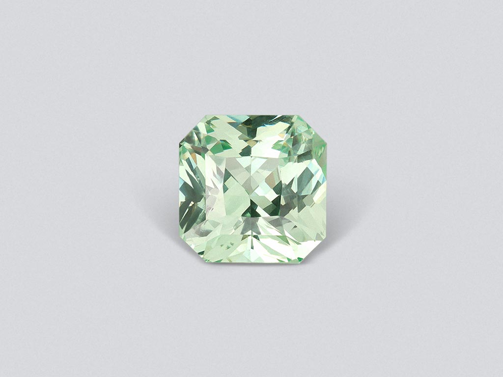 Rare neon green grossular garnet in radiant cut 3.51 ct, Africa Image №1