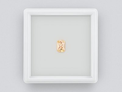 Yellow sapphire (Intense Yellow) radiant cut 1.01 carats, Madagascar photo