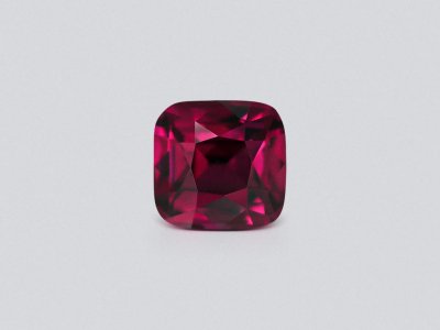 Purple rhodolite garnet in cushion cut 5.23 carats, Tanzania  photo