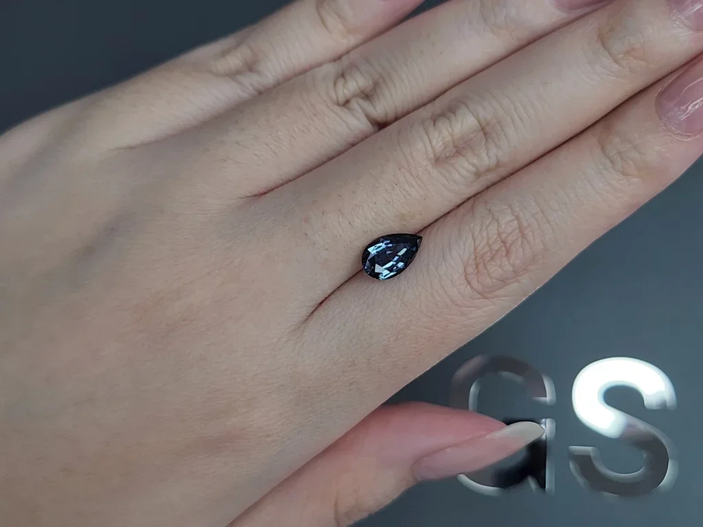 Unheated Teal sapphire pear cut  1.49 carats, Madagascar Image №2
