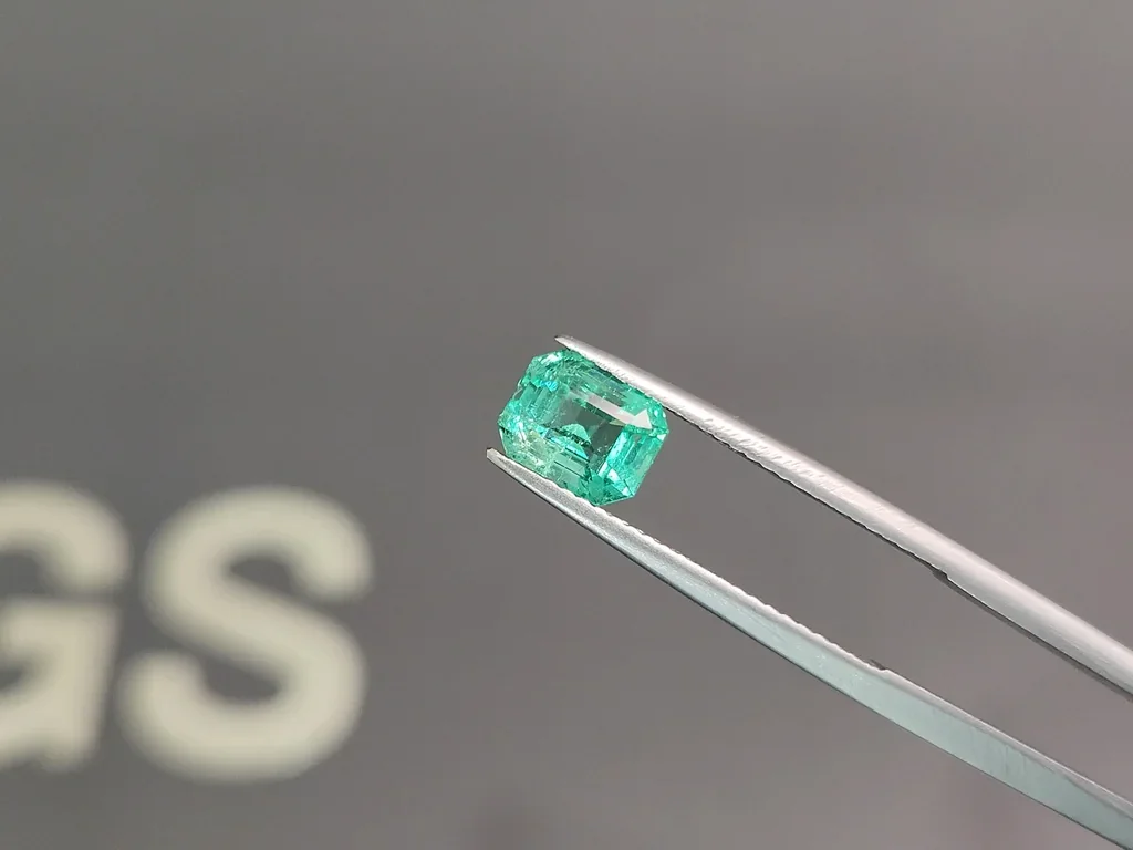 Emerald in octagon cut 1.26 carats, Colombia Image №3