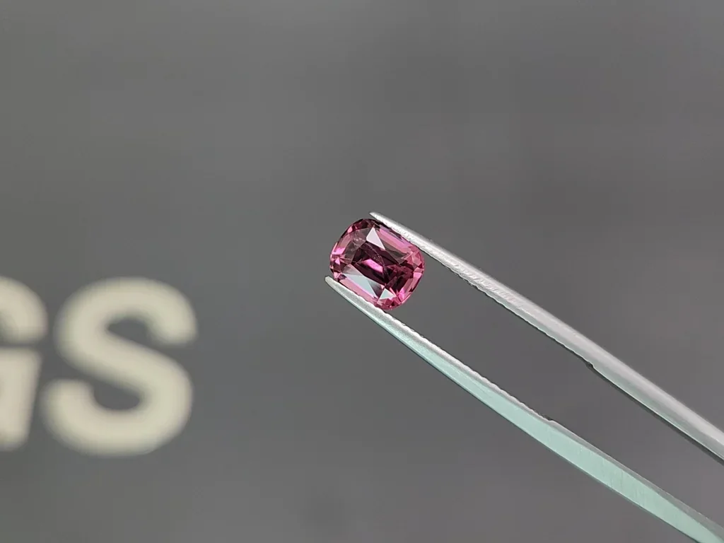 Rhodolite garnet cushion cut 1.74 caratsTanzania Image №3