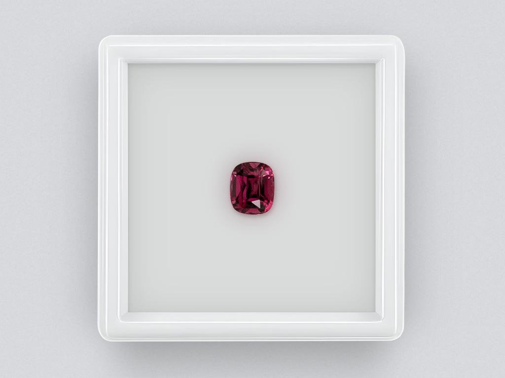 Rhodolite garnet cushion cut 1.74 caratsTanzania Image №1