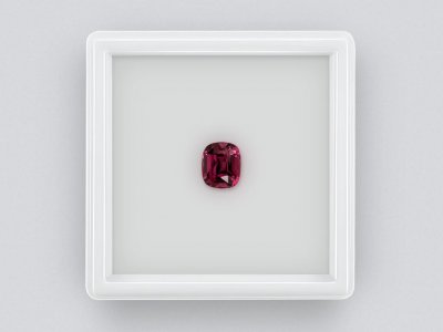 Rhodolite garnet cushion cut 1.74 caratsTanzania photo