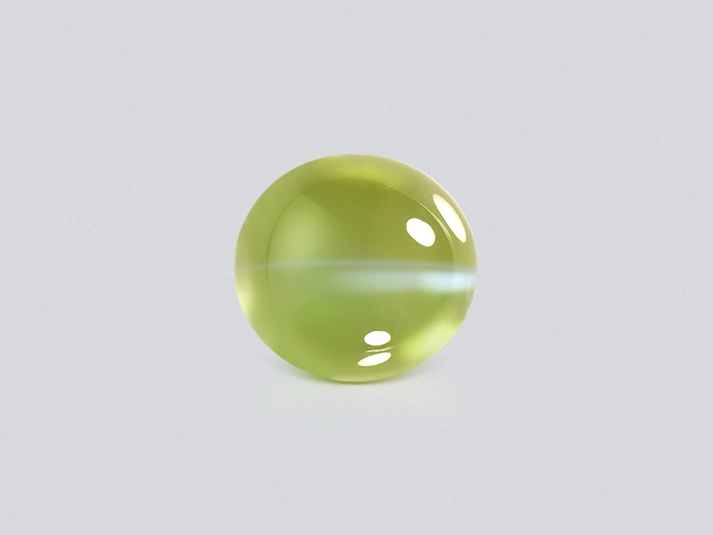 Cat's eye chrysoberyl in cabochon cut 8.59 carats, Sri Lanka Image №1