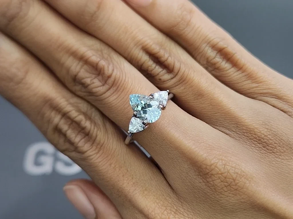 Paraiba tourmaline pear cut 1.70 carats, Africa Image №5