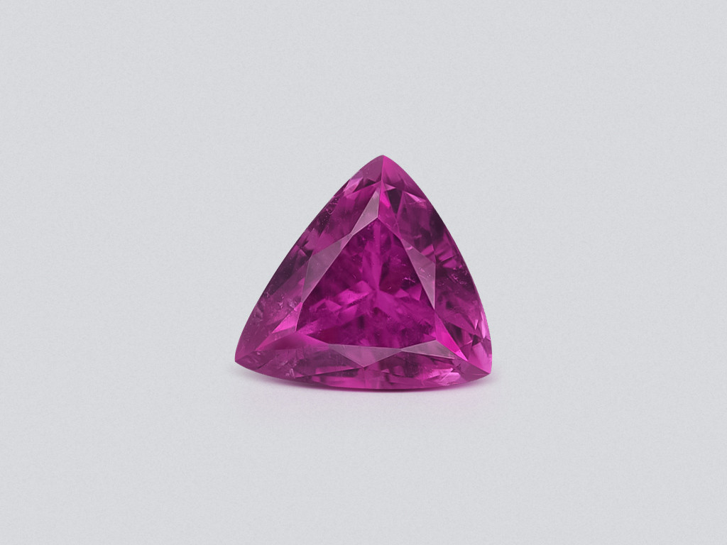 Purple tourmaline trillion cut 5.15 carats, Africa Image №1