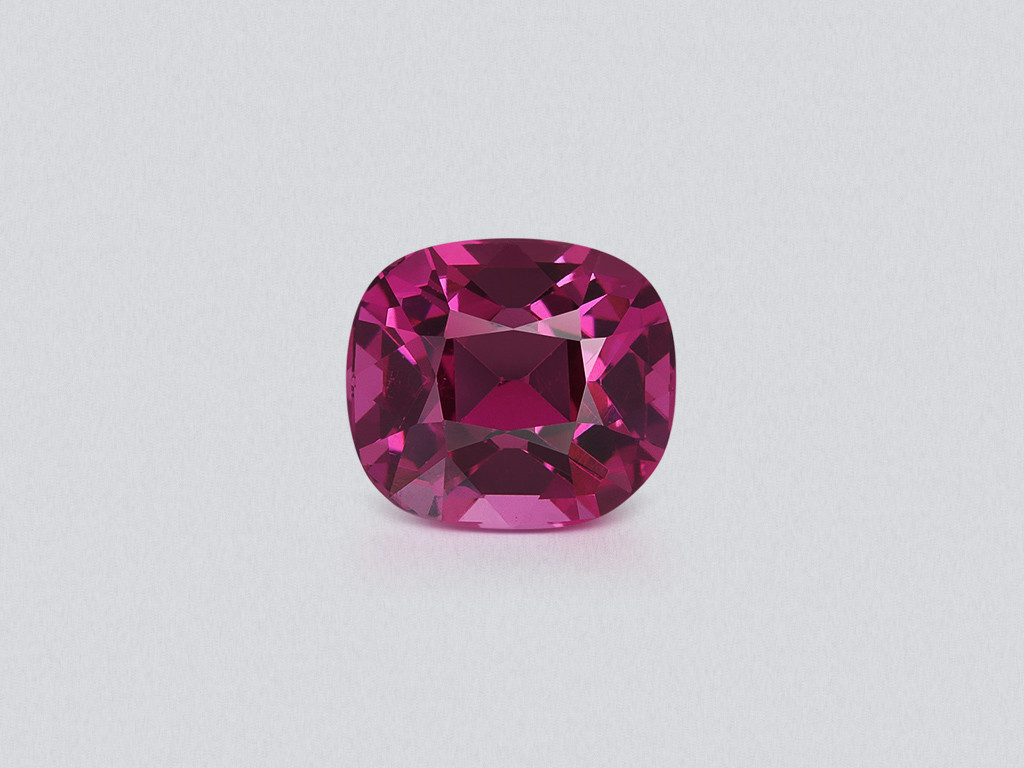 Purple garnet cushion cut 4.56 carats, Tanzania Image №1