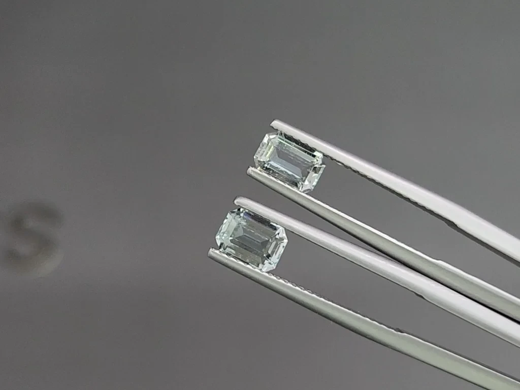 Set of aquamarines octagon cut 2.63 carats, Madagascar Image №3