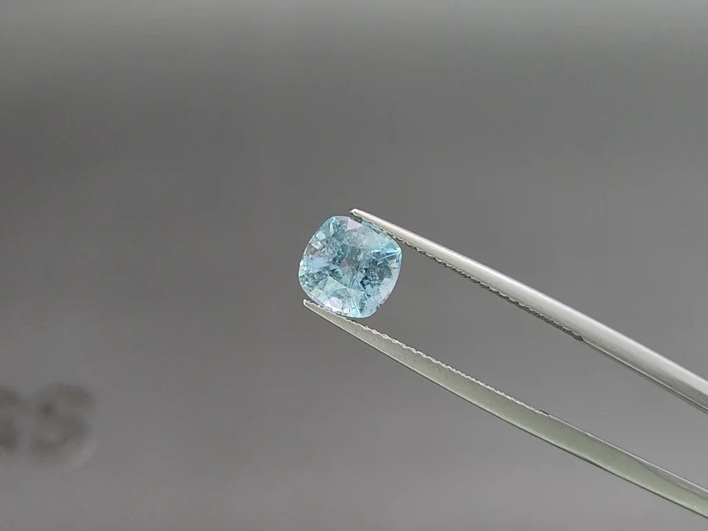 Aquamarine cushion cut  1.65 carats, Madagascar  Image №3