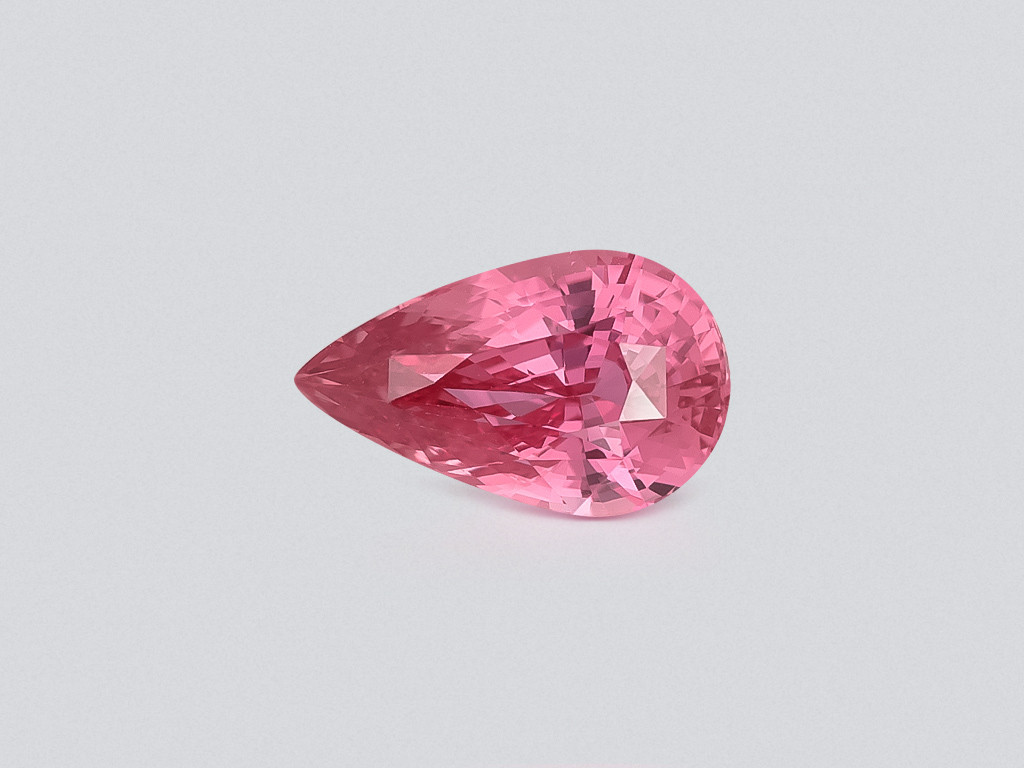 Unheated sapphire Padparadscha pear cut 3.04 carats, Madagascar Image №1