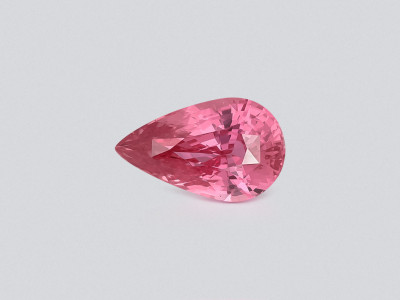 Unheated sapphire Padparadscha pear cut 3.04 carats, Madagascar photo