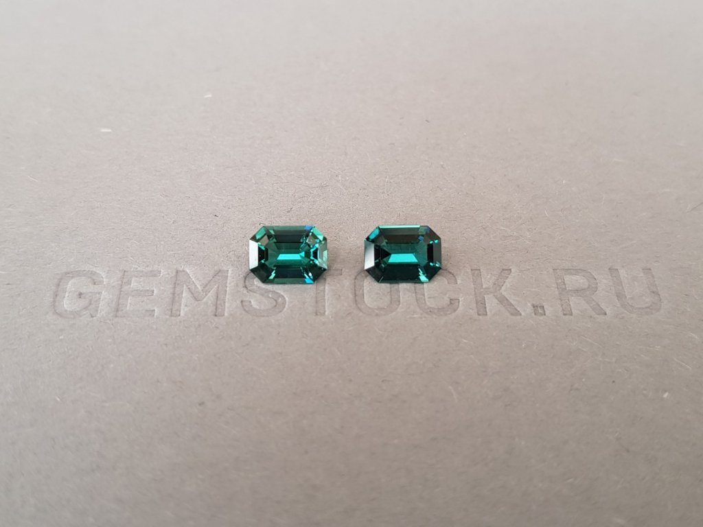 Pair of indicolites 1.35 ct Image №1