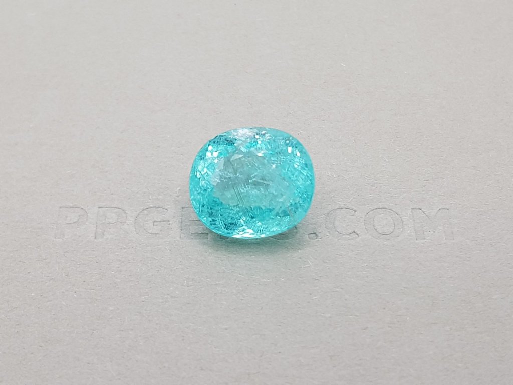 Bright neon Paraiba tourmaline, 8.05 ct oval cut, Mozambique Image №1