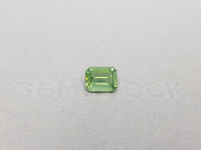Octagon cut green zircon from Sri Lanka 3.94 ct photo