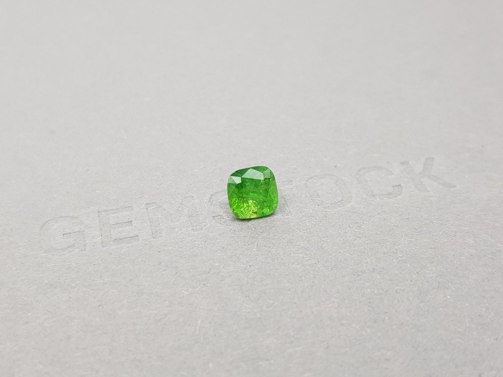 Cushion cut green tsavorite garnet 1.20 ct Image №2