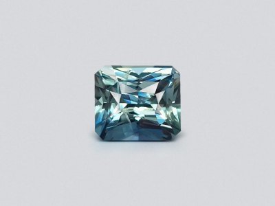 Unheated teal sapphire in radiant cut 2.05 carats, Madagascar photo