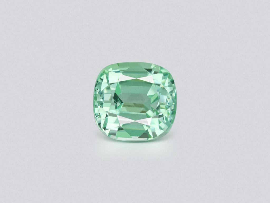 Cushion cut mint tourmaline 13.53 carats, Afghanistan  Image №1