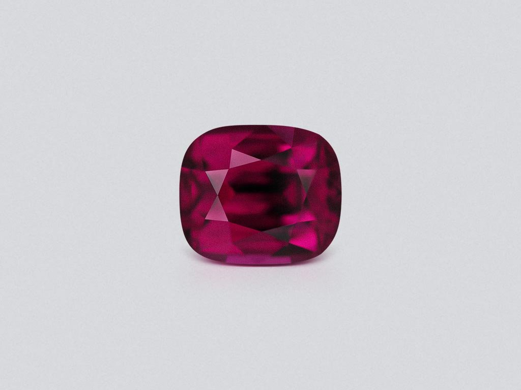 Purple rhodolite garnet in cushion cut 6.25 carats, Tanzania  Image №1