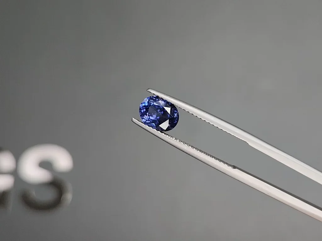 Cobalt Blue spinel in oval cut 1.59 carats, Tanzania Image №3
