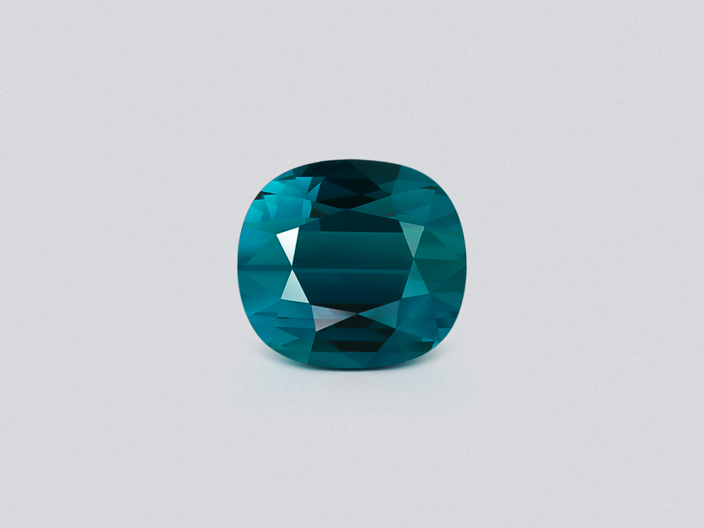 Large blue indigolite tourmaline cushion cut 16.00 carats, Afghanistan  Image №1