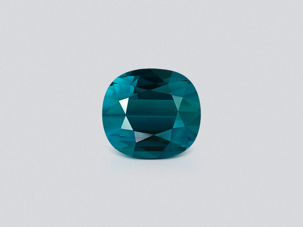 Large blue indigolite tourmaline cushion cut 16.00 carats, Afghanistan  Image №1