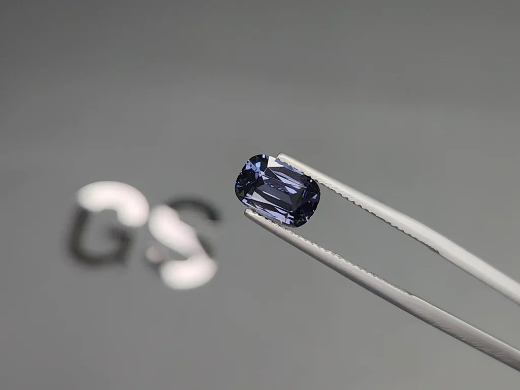 Blue spinel cushion cut  2.26 carats, Tanzania Image №3