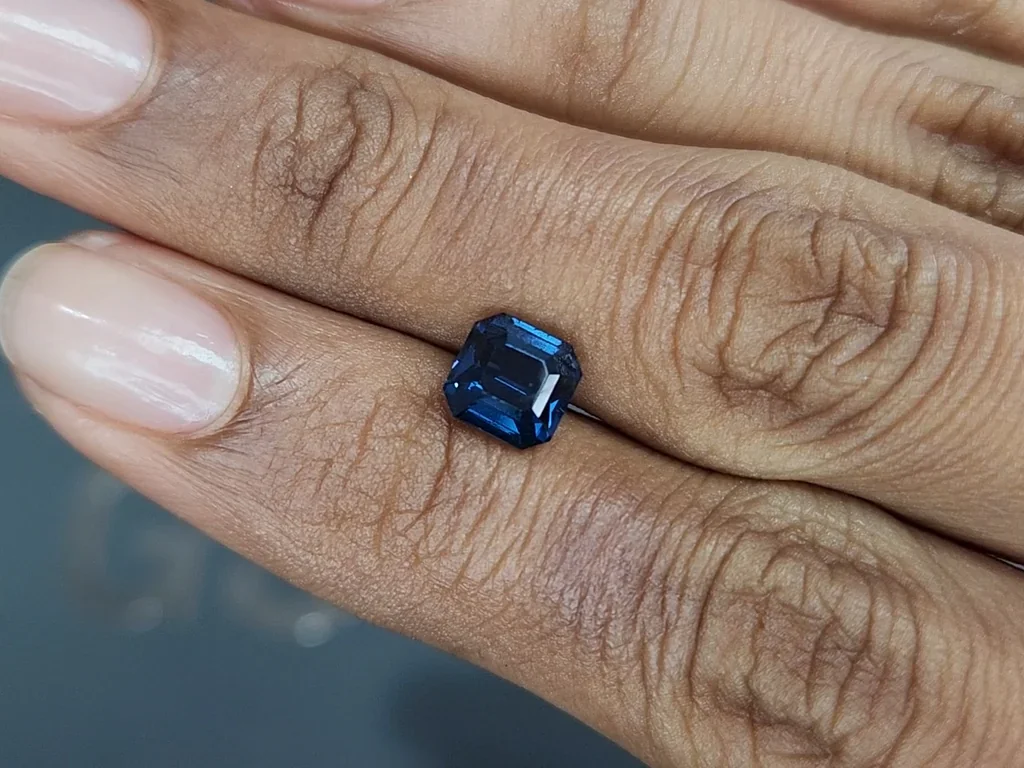 Cobalt spinel octagon cut 1.91 carats, Tanzania  Image №2