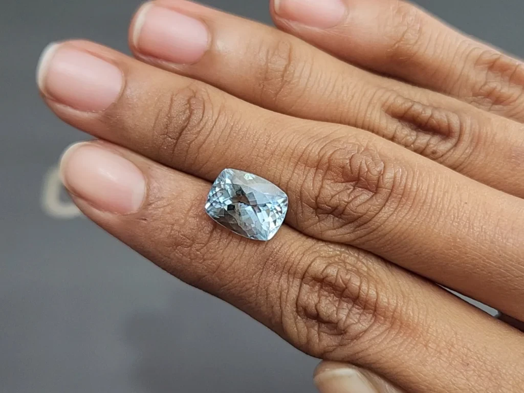 Aquamarine cushion cut 4.87 carats, Madagascar  Image №2