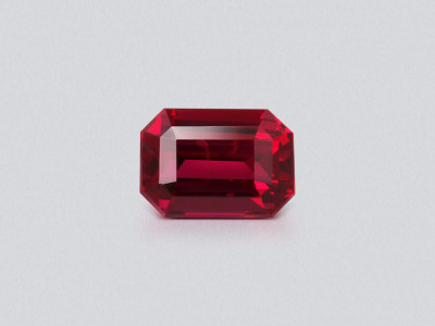 Unheated ruby Pigeon blood Red octagon cut 0.53 carats, Mozambique photo