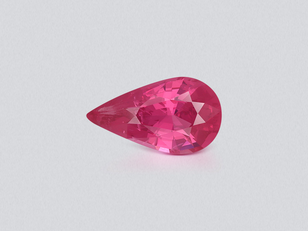 Mahenge spinel  Vibrant Pink pear shape 3.15 carats, Tanzania Image №1