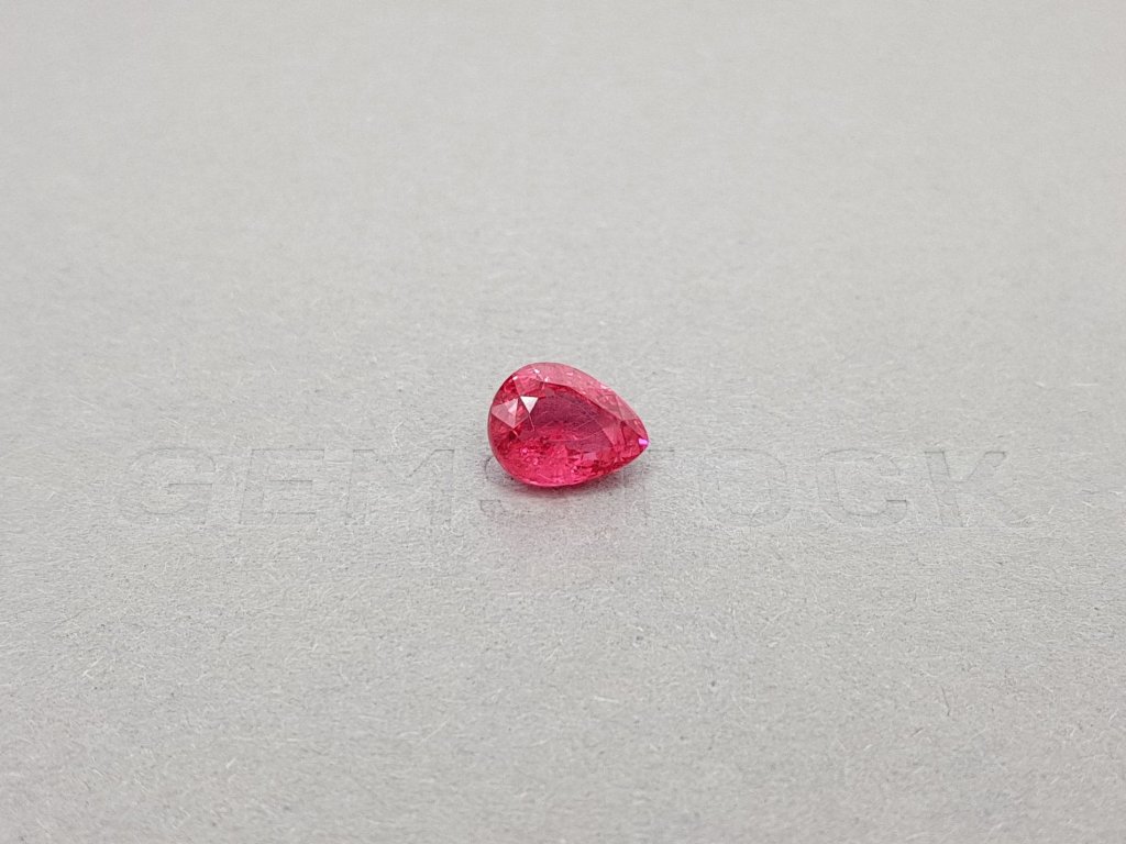 Bright pink pear cut Mahenge spinel 2.46 ct Image №1