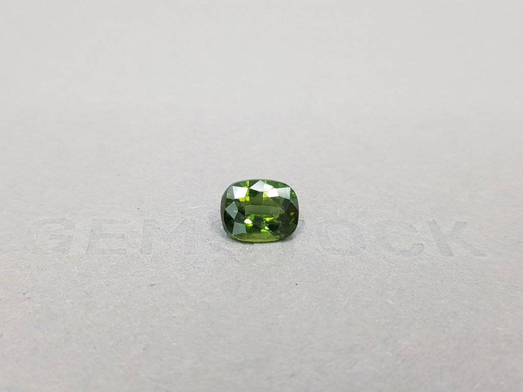 Bright green cushion cut zircon 2.81 ct Image №2
