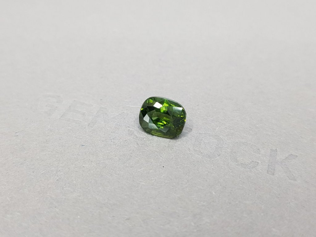 Bright green cushion cut zircon 2.81 ct Image №4