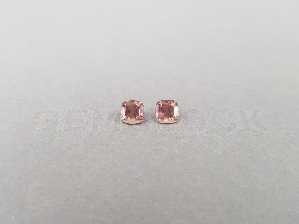 Pair of unheated Padparadscha sapphires 1.64 carats, Madagascar Image №1