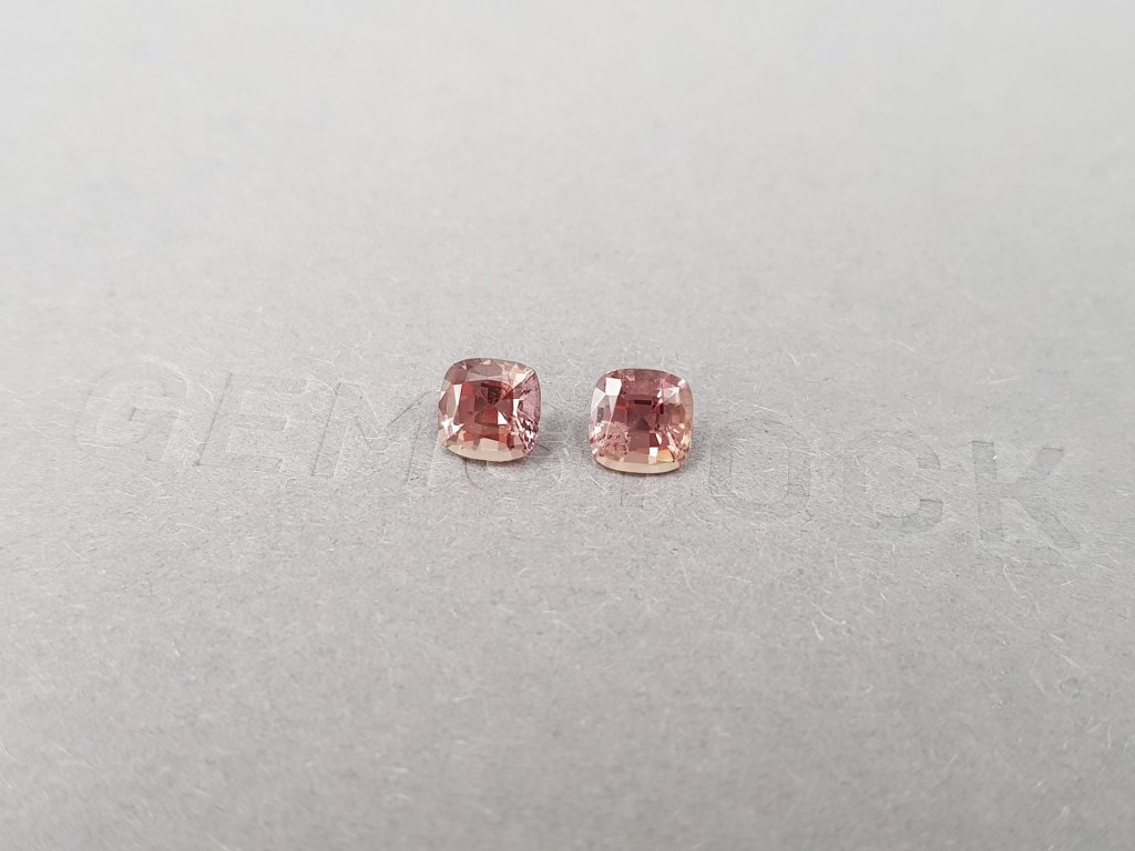 Pair of unheated Padparadscha sapphires 1.64 carats, Madagascar Image №3