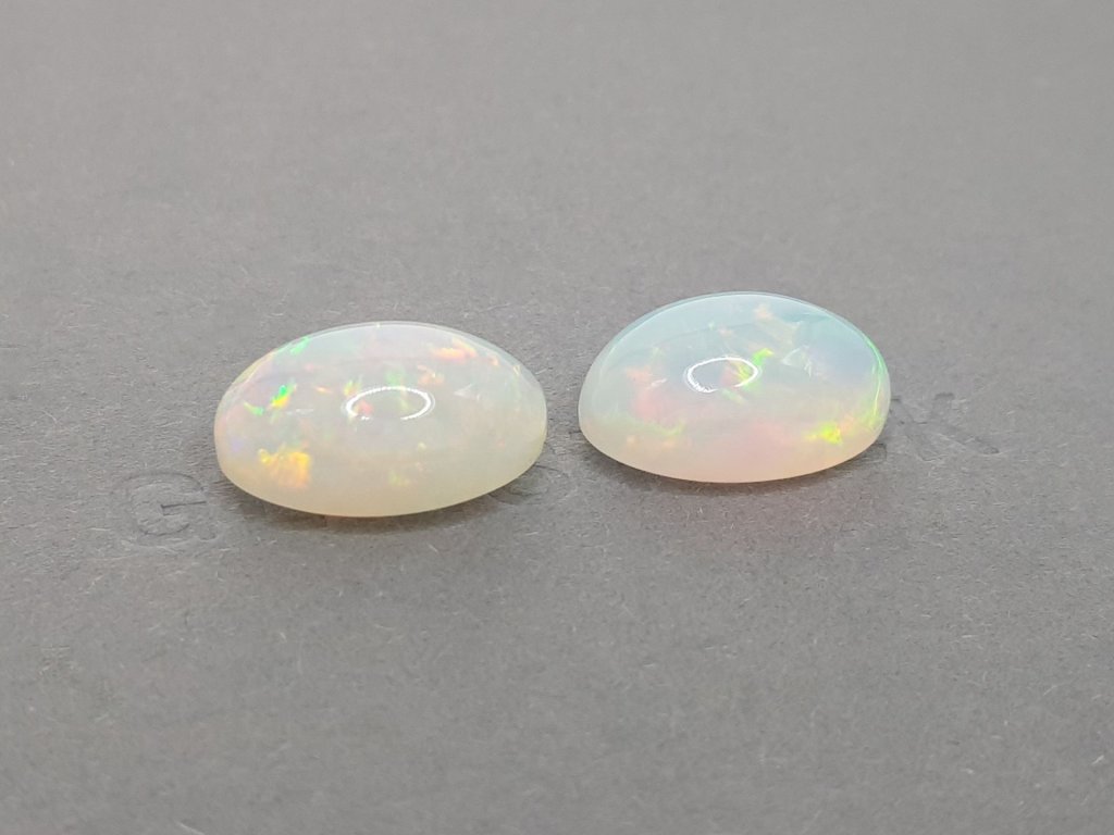 Pair of large opals 18.64 ct, Ethiopia Image №2