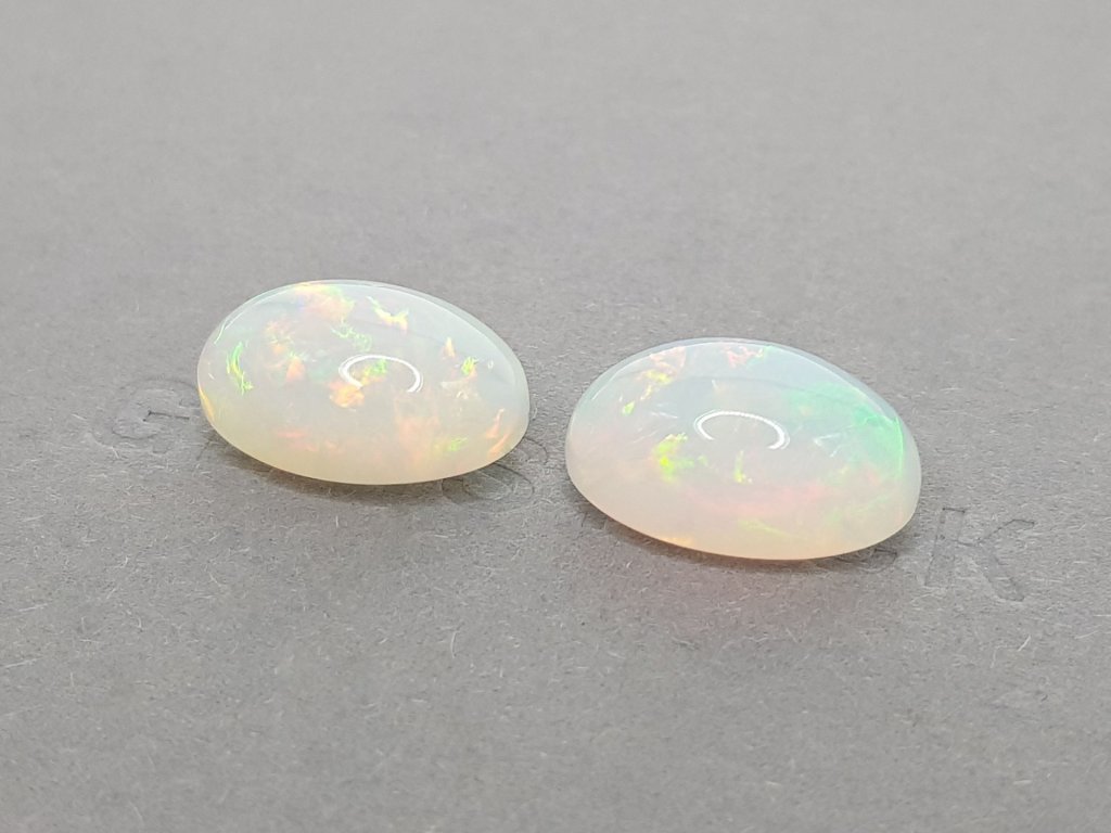 Pair of large opals 18.64 ct, Ethiopia Image №3